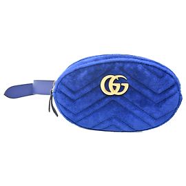 Bolsa de cintura Gucci GG Marmont Azul