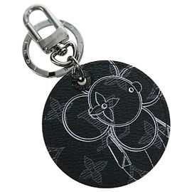 LOUIS VUITTON Monogram Eclipse Porte Cles Vivienne Charm MP1993 Auth YKZ1405SAM Monogram