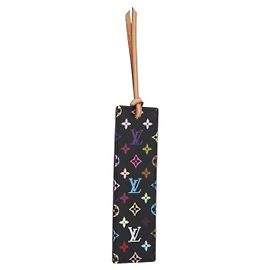 LOUIS VUITTON Multicolor Mark Page Kadu Bookmark Black M99197 LV Auth 176093A Black