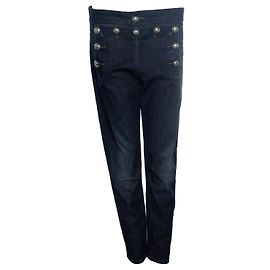 Jeans skinny de denim azul oscuro lavado Gucci Azul