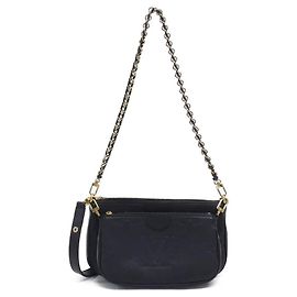 Borsa a Spalla Multi Pochette Accessoires in Monogram Empreinte Louis Vuitton Nero Monogramma