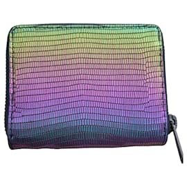 Zadig & Voltaire leather wallet multicolored metallic Multiple colors Metallic