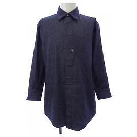 Hermès Camisa de algodón Hermes 37 Azul Azul marino