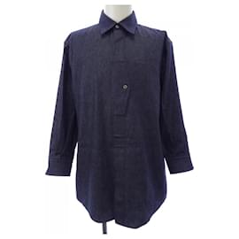 Hermès Camicia in cotone Hermes 37 Blu Blu navy