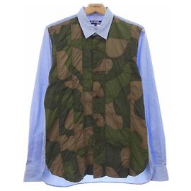 Autre Marque Camicia Junya Watanabe Man WC-B012 Blu Verde Cachi