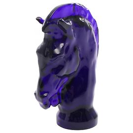 Autre Marque Saint Louis JEU DARK BLUE KNIGHT Glass Accessory Dark blue