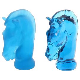 Autre Marque Saint Louis JEU SKY BLUE KNIGHT Glass Accessory Blue