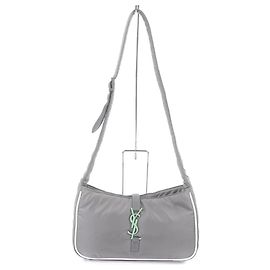 Sac en nylon à une épaule Yves Saint Laurent Marron