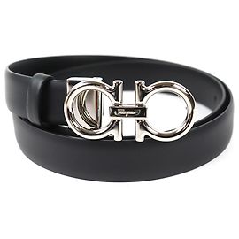 Salvatore Ferragamo Women's Leather Belt Black