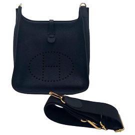 Borsa Hermès Evelyne 29 Nero Oro in pelle Nero