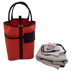 Borsa a secchiello Hermès Cargo Multicolore in tessuto Multicolore