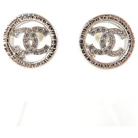 Pendientes de Stud Coco Mark en Plata de Chanel Plata