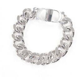 Christian Dior Pulsera de eslabones CD Icon B1081HOMMT de Dior Homme Plata