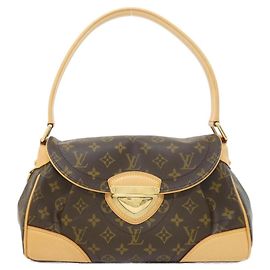 Louis Vuitton Monogram Beverly MM Schultertasche Braun Monogramm