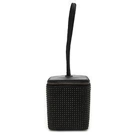 Bolsa de vaidade de couro preto com studs Gucci Preto