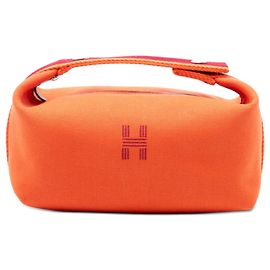 Custodia Hermès Arancione Piccola Toile Bride A Brac Arancione