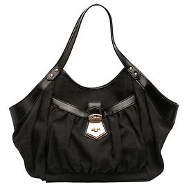 Fendi Schwarze Zucca Canvas Chef Tote Schwarz