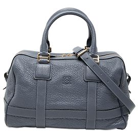 LOEWE Borsa Paseo 30 in pelle di capra blu con anagramma Blu Altro