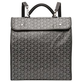 Goyard Gray Goyardine Saint Leger Backpack Brown
