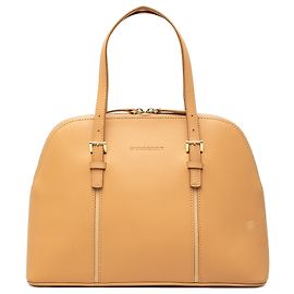 Bolsa de couro marrom Burberry Marrom Caramelo