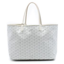 Goyard White Goyardine Saint Louis PM White