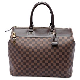 Louis Vuitton Marrom Damier Ebene Greenwich PM Marrom