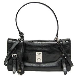 Borsa in pelle da donna e borsa a spalla Prada 1BN026 Nero
