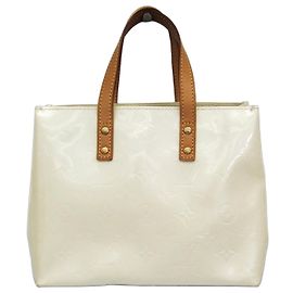 Bolsa Louis Vuitton Monogram Vernis Reade PM em pérola Branco