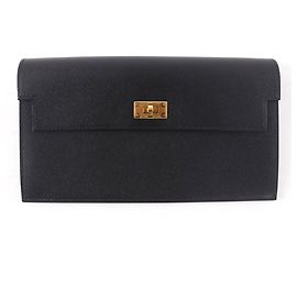 Hermès Hermes Kelly Pocket Long Wallet Black