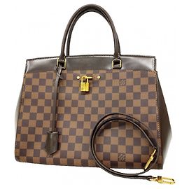 Sac à main Louis Vuitton Damier Rivoli MM Damier ebène