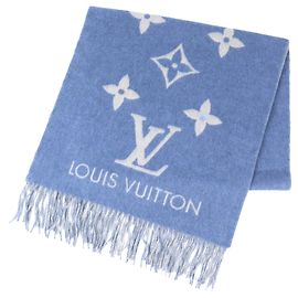 Sciarpa in cashmere Reykjavik Louis Vuitton Blu