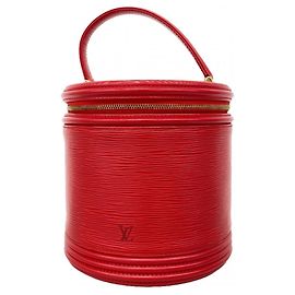 Louis Vuitton Epi Cannes Handtasche in kastilisch Rot Rot