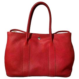 Sac à main Hermès Garden Party 36 en cuir TC rouge Rouge