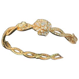 Bracelet Piaget Countess Rose en or rose 18K et diamants Doré