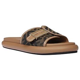 Fendi Infradito in tessuto Marrone