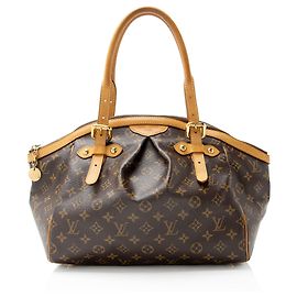 Louis Vuitton Monogram Canvas Tivoli GM Satchel Brown