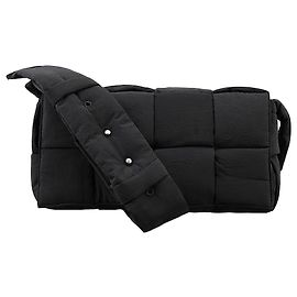 Bottega Veneta Padded Tag Cassette Bag Black