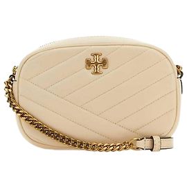 Tory Burch Bolsa de Câmera Chevron Marrom