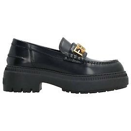Fendi Leather Loafer Black