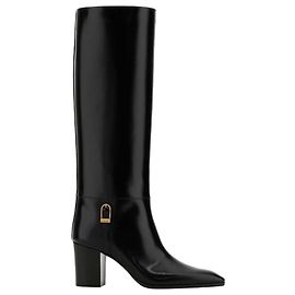 Saint Laurent Smooth Leather Boots Aaehr Black