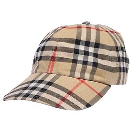 Burberry Boné de beisebol de algodão xadrez Multicor