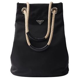 Prada Re-edition Mariner Nylon Medium Tote Black