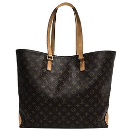 Louis Vuitton Borsa a Spalla Cabas Mezzo Monogramma Marrone Marrone