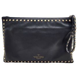 Valentino Garavani Pochette Garavani Rockstud Grande Noir