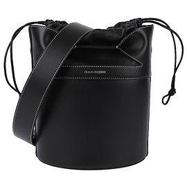 Alexander Mcqueen Leder Eimer Tasche Schwarz