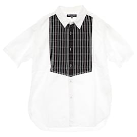 Comme Des Garcons Top de algodón Comme des Garçons Blanco Multicolor Verde