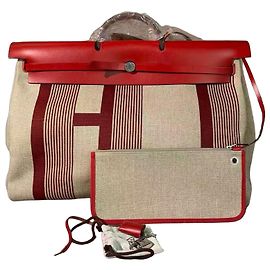 Bolso Hermès Lovebag 50 Edición Limitada Rayas Rojas Roja