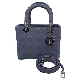 Bolsa Dior de pele de cordeiro cinza com cinco bolsos Cinza