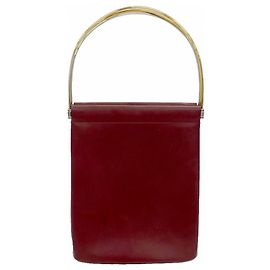 Cartier Trinity Leather Handbag Dark red