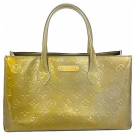 Louis Vuitton Vernis Wilshire PM Handbag Grey
